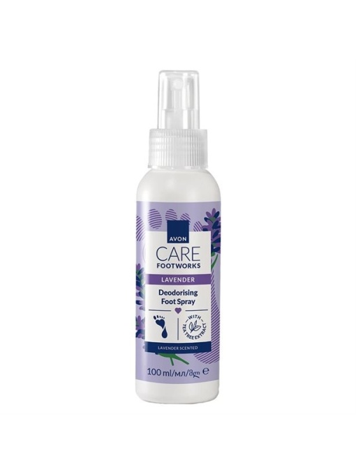 Ingrijire picioare | Avon foot works spray dezodorizant pentru picioare cu lavanda | 1001cosmetice.ro