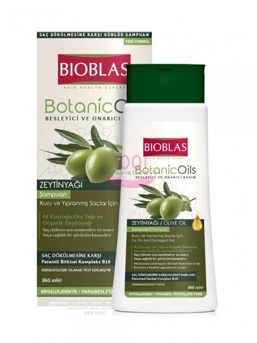 Sampon &amp; balsam, aplicare: sampon | Bioblas botanic oils sampon nutritiv si hranitor cu extract de ulei de masline | 1001cosmetice.ro