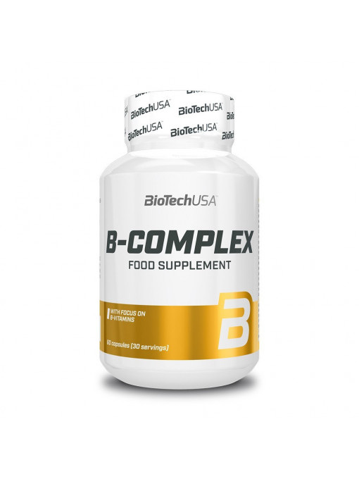 Biotech usa | Biotech usa b-complex food supplement supliment alimentar 60 capsule | 1001cosmetice.ro