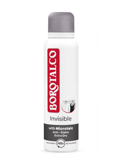 Spray &amp; stick dama, borotalco | Borotalco invisible deodorant antiperspirant spray | 1001cosmetice.ro