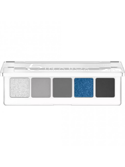 Truse make-up | Catrice 5 in a box mini eyeshadow palette paleta de farduri mini blue smokey look 050 | 1001cosmetice.ro