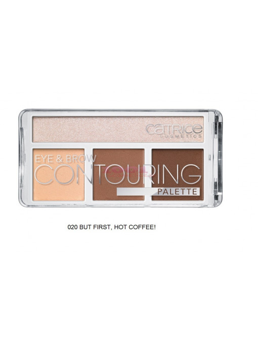 Catrice eye & brow contouring palette but first hot coffee! 020 1 - 1001cosmetice.ro