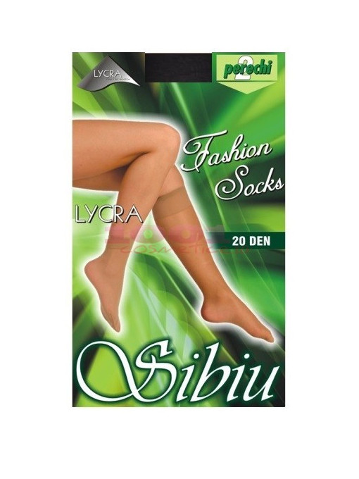 Dressuri / ciorapi dama, sibiu | Ciorapi fashion socks lycra 20 den culoarea negru set 2 perechi | 1001cosmetice.ro