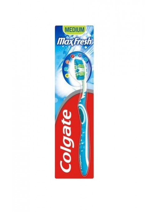 Igiena orala, colgate | Colgate max fresh periuta de dinti medium | 1001cosmetice.ro