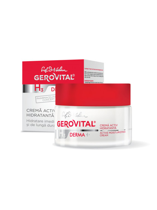 Ten, gerovital | Cremă activ hidratantă 24h h3 derma+ gerovital | 1001cosmetice.ro