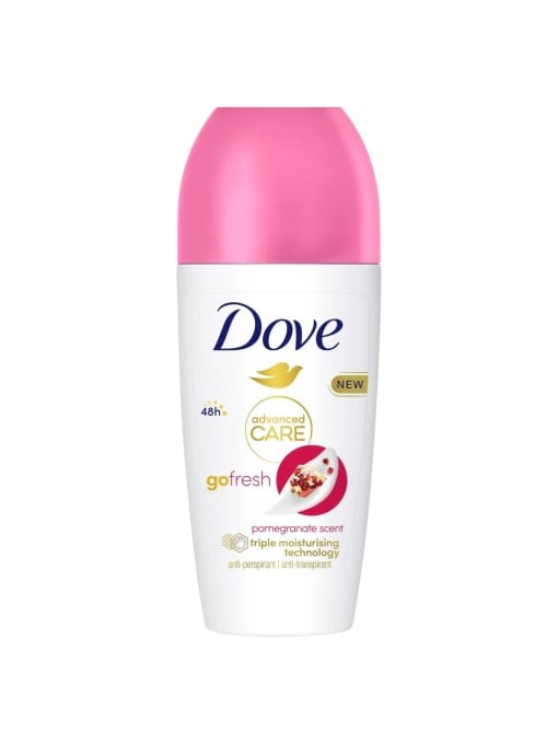 Promotii | Deodorant antiperspirant roll on, 72h, pomegranate scent, dove care, 50 ml | 1001cosmetice.ro