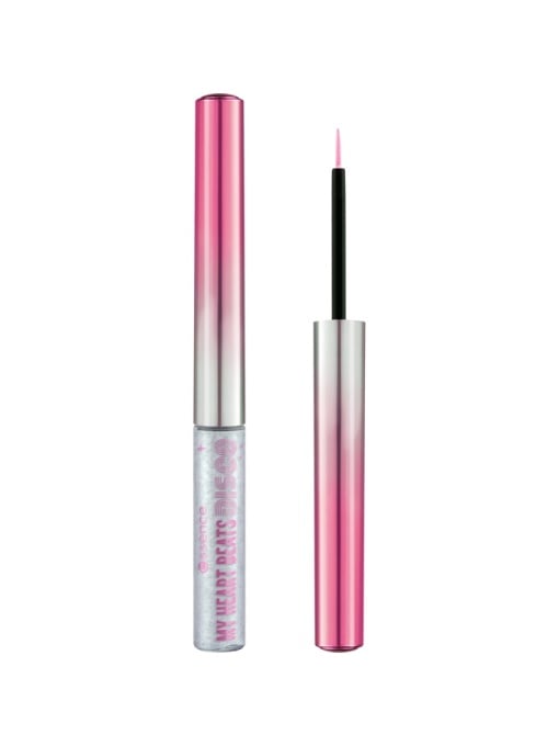 Eyeliner/tus de ochi | Dip eyeliner metalic, argintiu, my heart beats disco, essence, 2.8 ml | 1001cosmetice.ro