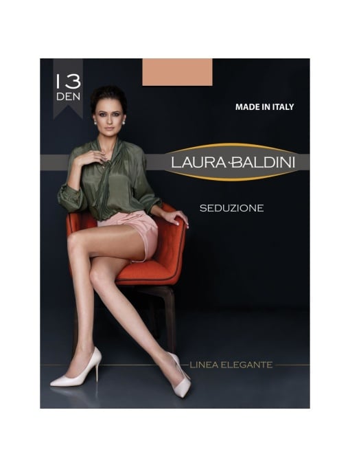 Dressuri / ciorapi dama, laura baldini | Dres transparent subtire 13 den seduzione culoare daino-bej laura baldini | 1001cosmetice.ro