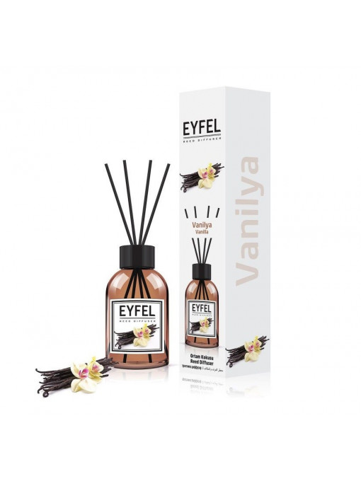 Odorizante camera, eyfel | Eyfel reed diffuser odorizant betisoare pentru camera cu miros de vanilie | 1001cosmetice.ro