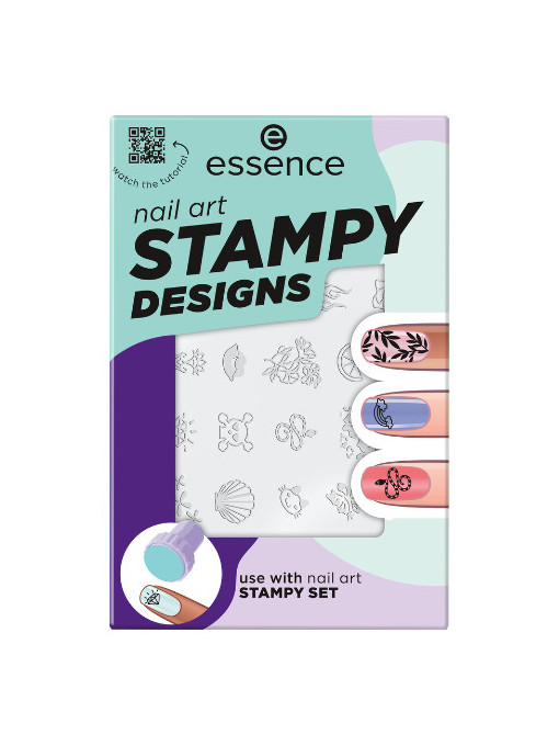 Accesorii unghii | Forme pentru modele unghii nail art stampy design essence | 1001cosmetice.ro