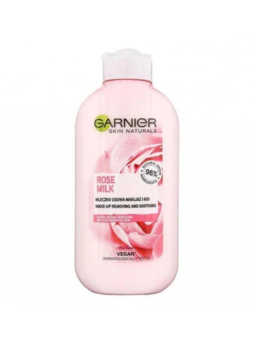 Garnier makeup removing rose milk lapte demachiant ten sensibil si uscat 1 - 1001cosmetice.ro