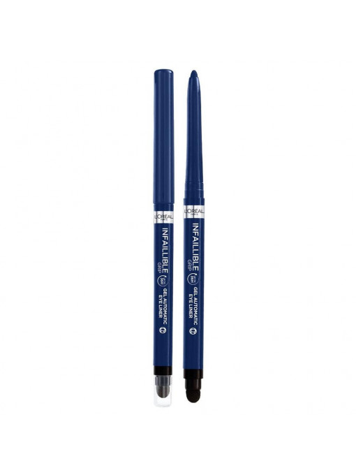 Loreal | Gel automatic eyeliner, creion retractabil cu buretel pentru ochi, loreal infaillible blue jersey 005 | 1001cosmetice.ro