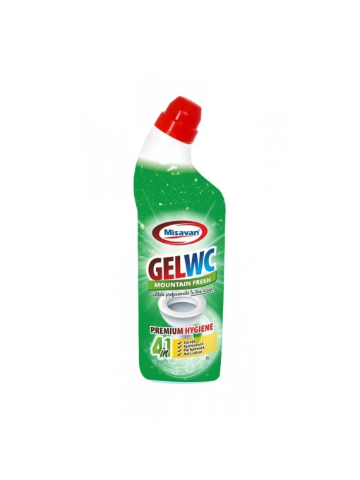 Pardoseli, misavan | Gel wc mountain fresh 4‑in‑1 misavan, 1 l | 1001cosmetice.ro