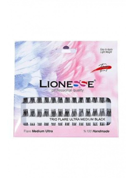 Make-up, lionesse | Gene false smoc lucrate manual flare medium ultra fl 751 lionesse | 1001cosmetice.ro