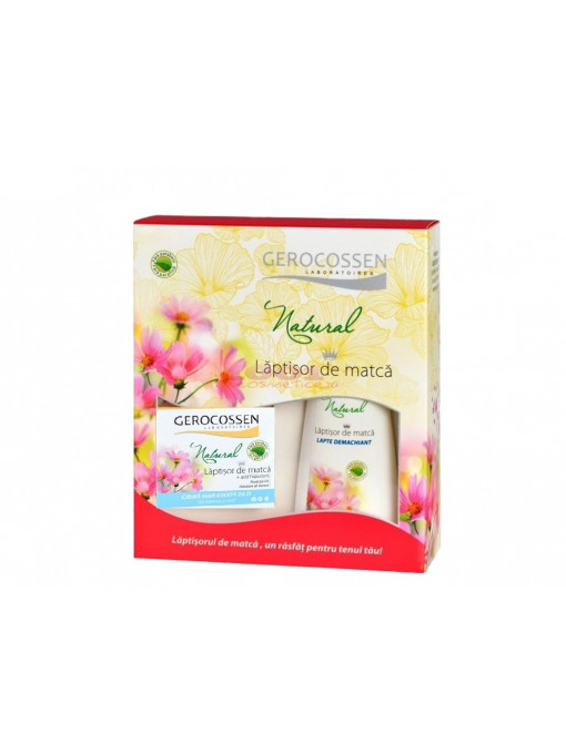 Gerocossen natural crema hidratanta ten normal de zi 50 ml+ gel de curatare 200 ml set 1 - 1001cosmetice.ro