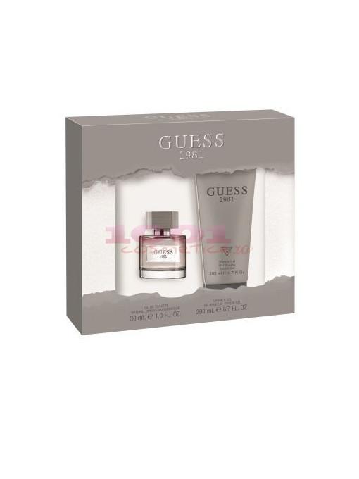 Guess guess 1981 men edt 30 ml + shower gel 200 ml set 1 - 1001cosmetice.ro