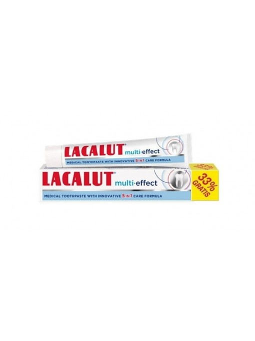 Igiena orala, utilizare: pasta de dinti | Lacalut multi effect pasta de dinti profesionala 5in1 | 1001cosmetice.ro