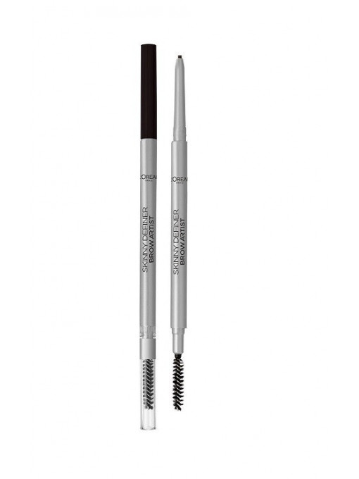 Machiaj sprancene | Loreal brow artist xpert skinny definer creion de sprancene 109 ebony | 1001cosmetice.ro