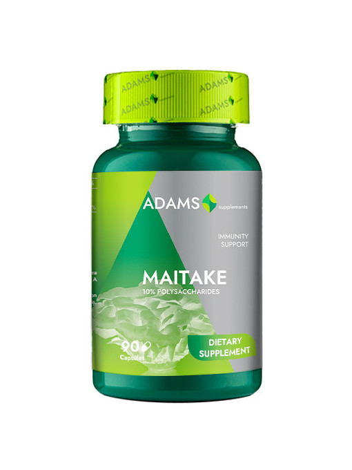 Suplimente &amp; produse bio | Maitake - regele ciupercilor, supliment alimentar 300 mg, adams | 1001cosmetice.ro
