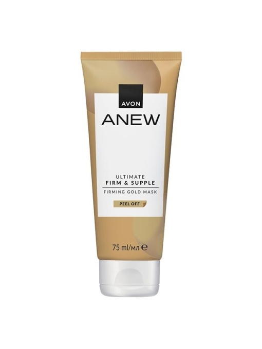 Gel &amp; masca de curatare, avon | Masca de fata exfolianta peel off pentru luminozitate ultimate firm supple gold anew avon, 75 ml | 1001cosmetice.ro