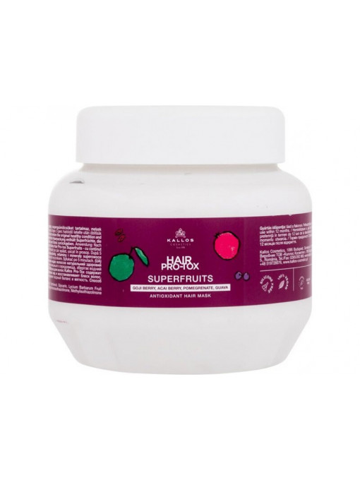 Tratament &amp; masti | Masca de par hair pro-tox superfruits kallos, 275 ml | 1001cosmetice.ro