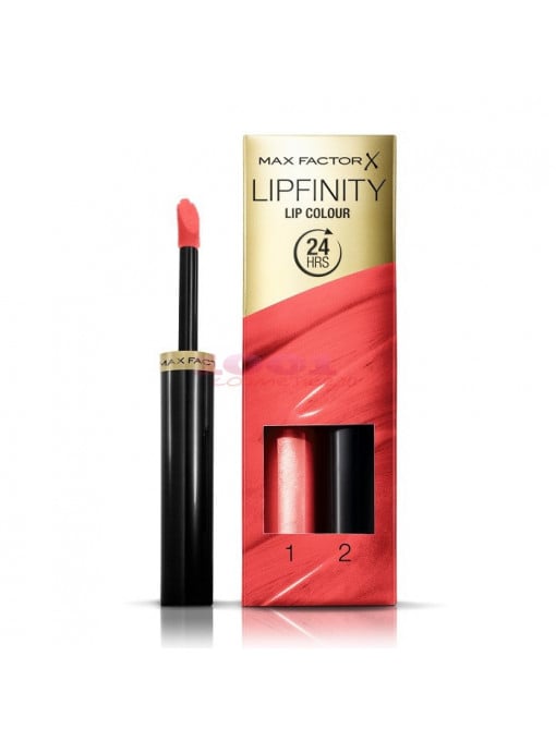 Ruj &amp; gloss, max factor | Max factor lipfinity lip colour ruj de buze rezistent 24h just bewtiching 146 | 1001cosmetice.ro