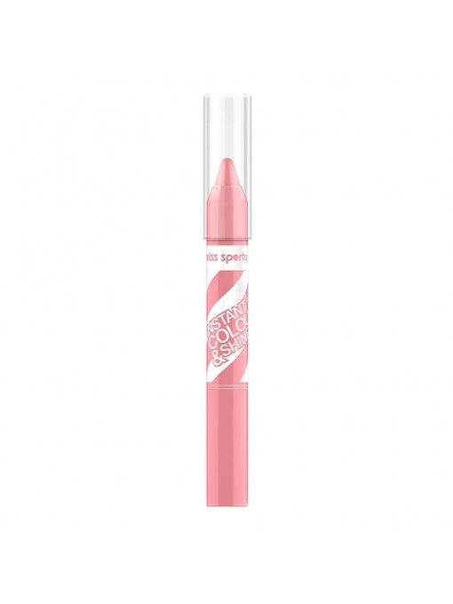 Ruj, miss sporty | Miss sporty instant colour & shine coral glaze 040 | 1001cosmetice.ro