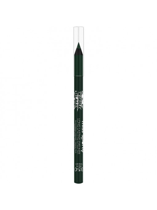 Dermatograf/creion de ochi | Miss sporty wonder black and white creion de ochi 350 dark green | 1001cosmetice.ro