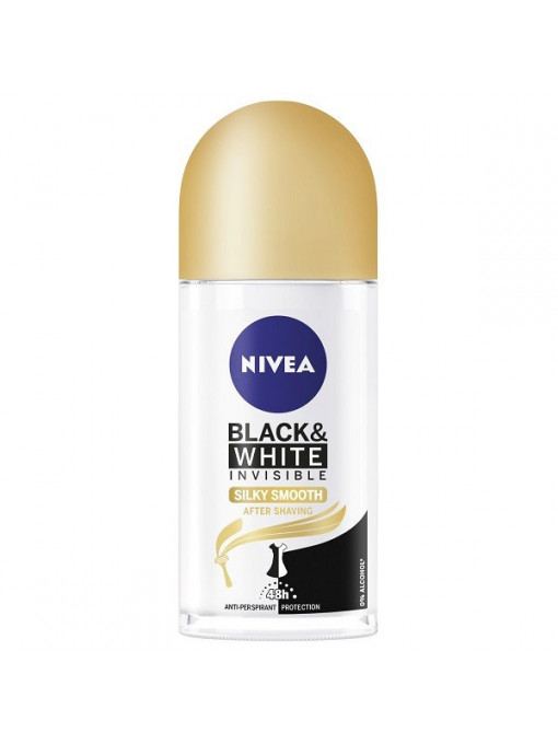 Parfumuri dama, nivea | Nivea black & white invisible silky smooth roll on femei | 1001cosmetice.ro