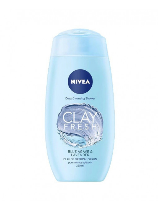 Gel de dus, nivea | Nivea clay fresh gel de dus cu agave & lavanda | 1001cosmetice.ro