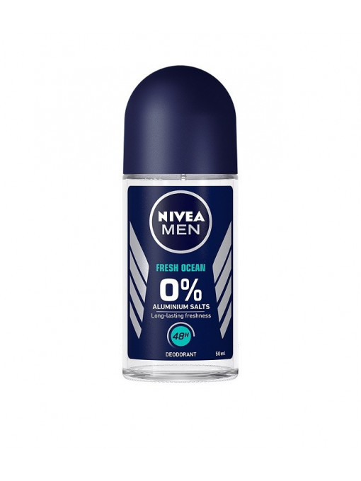 Spray & stick barbati | Nivea men fresh ocean 48h deodorant antiperspirant roll on | 1001cosmetice.ro