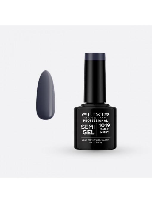 Elixir | Oja semipermanenta semi gel elixir makeup professional 1019, 8 ml | 1001cosmetice.ro