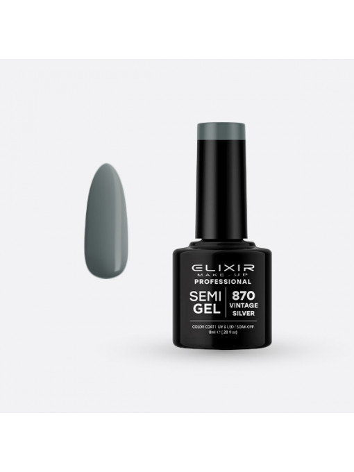 Elixir | Oja semipermanenta semi gel elixir makeup professional 870, 8 ml | 1001cosmetice.ro