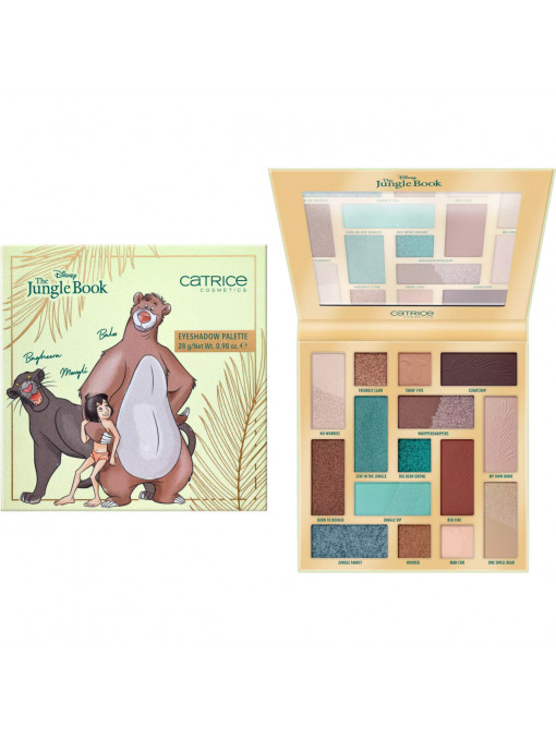 Truse make-up, catrice | Paleta de 15 farduri de pleoape disney the jungle book 030 catrice, 28g | 1001cosmetice.ro