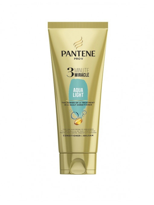 Pantene pro-v 3 minute miracle aqua light balsam 1 - 1001cosmetice.ro