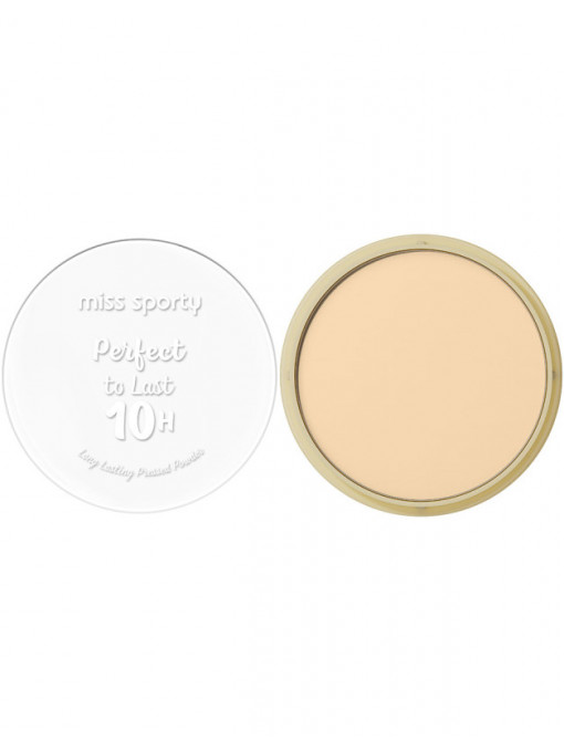 Make-up, miss sporty | Pudra compacta perfect to last 10h, 050 transparent, miss sporty | 1001cosmetice.ro
