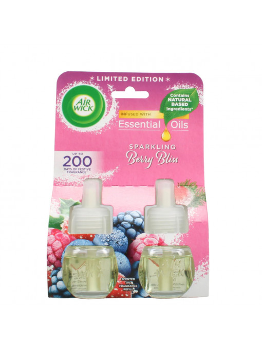 Rezerva odorizant electric de camera duo, sparkling berry bliss air wick, set 2x 19 ml 1 - 1001cosmetice.ro