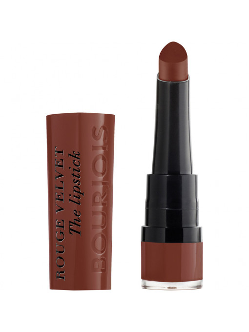Ruj | Ruj de buze rouge velvet the lipstick bourjois brunette 12 | 1001cosmetice.ro