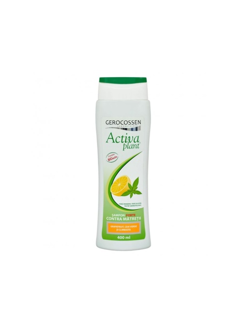 Promotii | Sampon forte contra matretii cu grapefruit, ceai verde si climbazol activa plant gerocossen, 400 ml | 1001cosmetice.ro