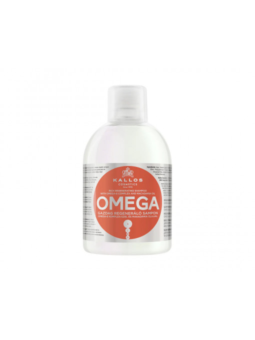 Sampon & balsam | Sampon regenerant pentru par uscat omega kallos, 1000ml | 1001cosmetice.ro