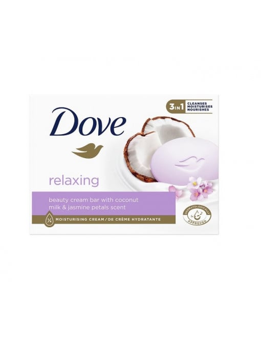 Dove | Sapun relaxing milk & jasmine petals and coconut, dove, 90 g | 1001cosmetice.ro