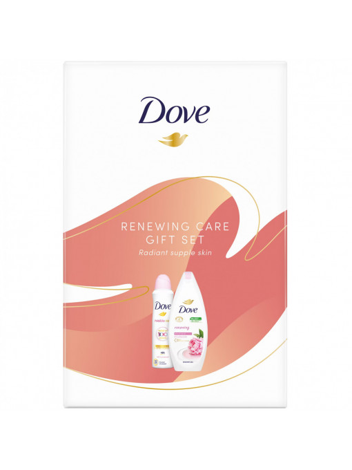 Dove | Set cadou renewing care radiant supple skin gel de dus 250 ml + antiperspirant 150 ml, dove | 1001cosmetice.ro