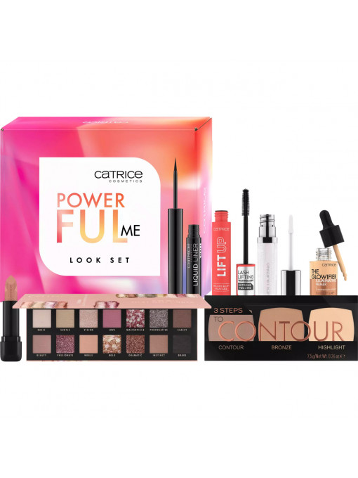 Make-up | Set cu 7 produse de machiaj set powerful me catrice | 1001cosmetice.ro