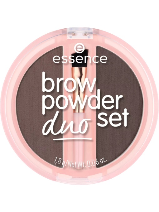 Machiaj sprancene | Set duo cu pudra de sprancene dark 03, essence | 1001cosmetice.ro