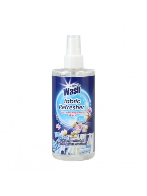 Spray pentru improspatarea hainelor, lenjeriilor si tesaturilor, Fabric Refresher Fresh Cotton, At Home, 300 ml