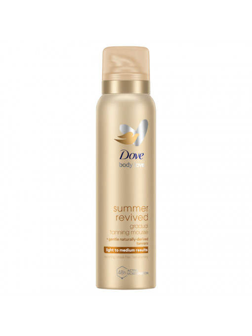 Dove | Spuma autobronzanta summer revived light to medium, dove, 150 ml | 1001cosmetice.ro