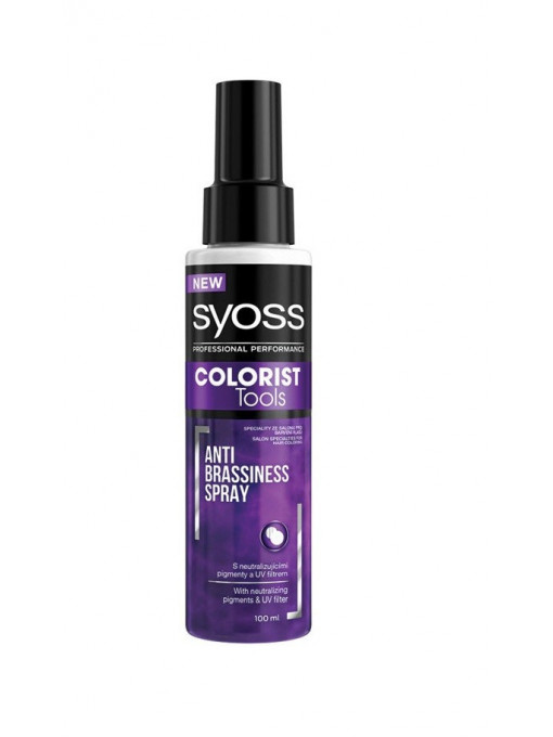 Tratament &amp; masti, syoss | Syoss colorist tools color anti brassiness spray anti-ingalbenire | 1001cosmetice.ro