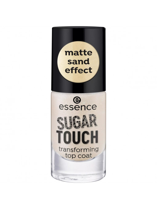 Essence | Top coat finisaj auriu nisip mat sugar touch essence, 8 ml | 1001cosmetice.ro