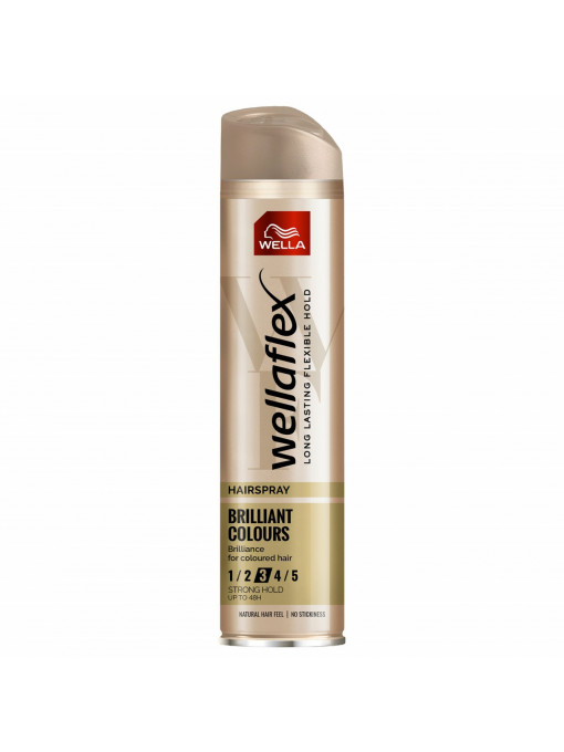 Fixativ &amp; spuma, wella | Wellaflex brilliant colours fixativ spray pentru par 3, 250 ml | 1001cosmetice.ro