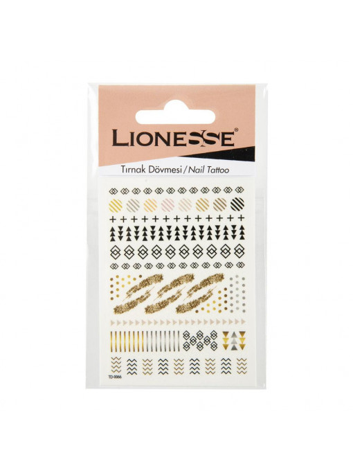 Unghii, lionesse | Abtibilduri decorative pentru unghii td-0066 lionesse | 1001cosmetice.ro